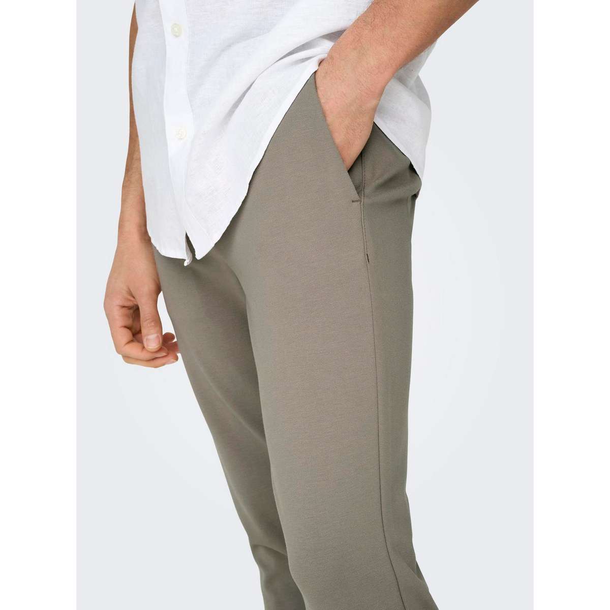 ONLY & SONS MEN΄S SLIM FIT VISCOSE PANT ONSMARK CHINOS 22010209 VINTAGE KHAKI